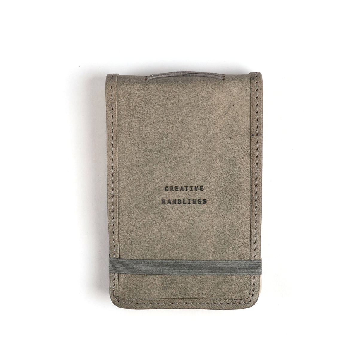 Creative Ramblings Mini Signature Leather Journal - Stone