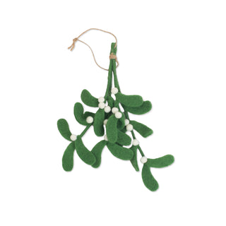 Felt Mistletoe Ornament - Set of 4
