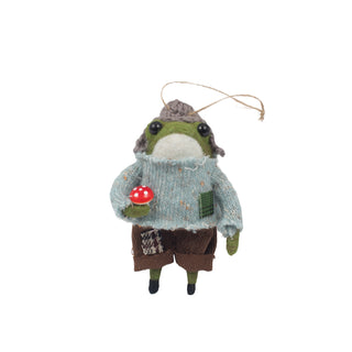 Felt Swamp Toad Ornaments - Set of 6