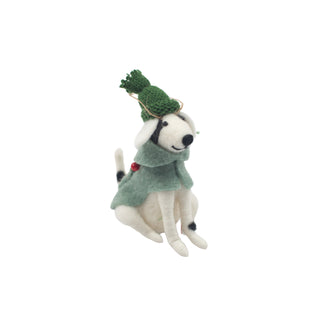 Felt Dashing Dog Ornaments - Set of 12