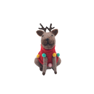 Felt Dashing Dog Ornaments - Set of 12