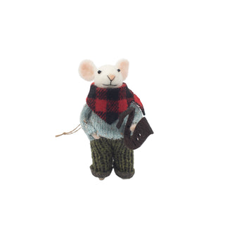 Felt Art Dept Mice Ornaments - Set of 12