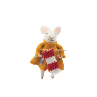 Felt Art Dept Mice Ornaments - Set of 12
