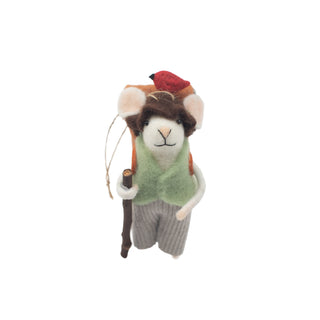 Felt Hippie Dippie Mice Ornament - Set of 12