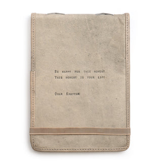 Large Omar Khayyam Leather Journal - Stone