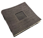 Our Family Is A Circle Leather Photo Keeper 12x12 - Slate