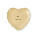 PS I Love You Heart Decoupage Plate 6x6