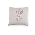 To Be An Angel Embroidered Pillow 24x24 - Beige