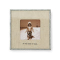 To The Moon & Back Zinc Linen Frame 3.5x3.5