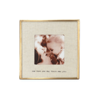And Then One Day Brass Linen Frame 6x6
