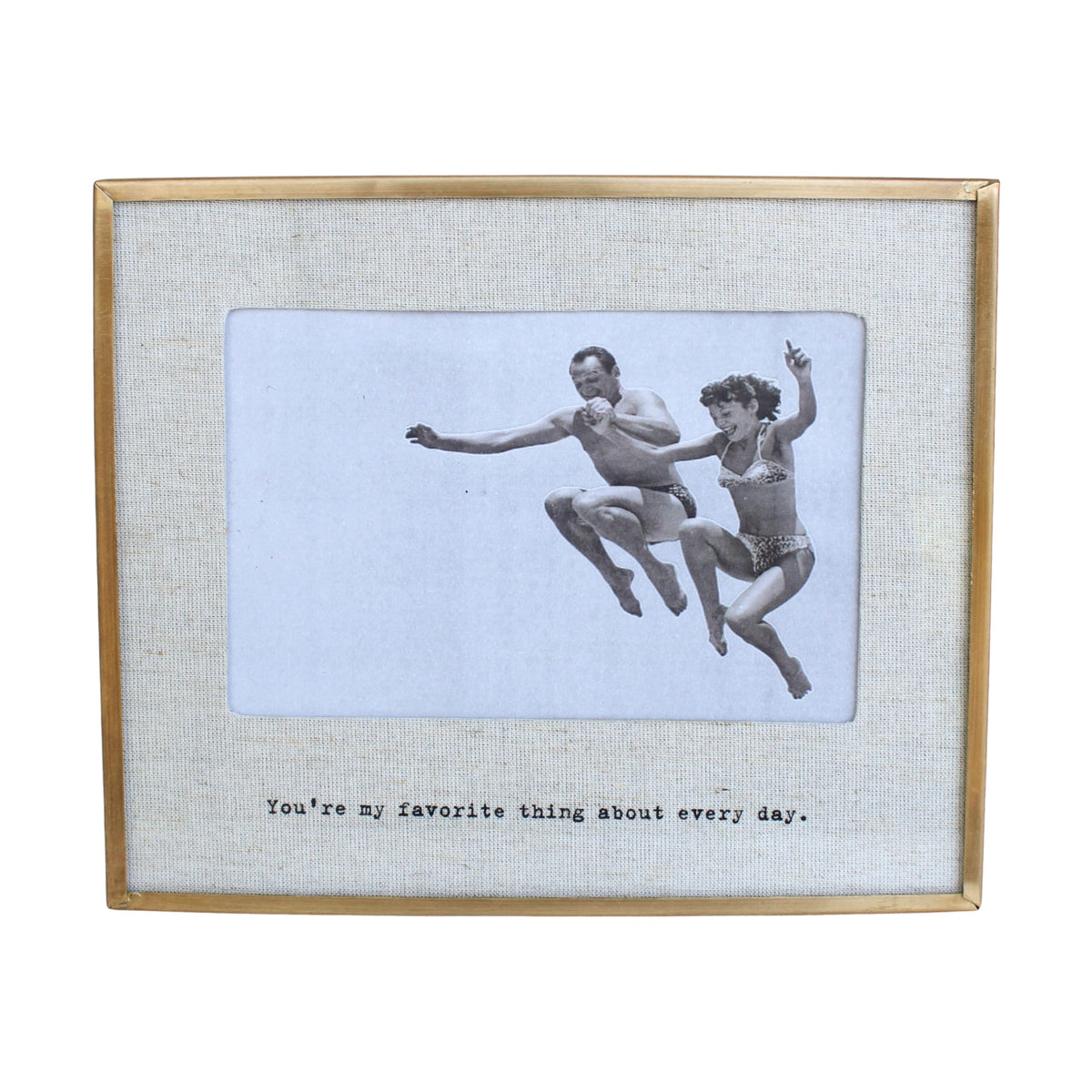 My Favorite Thing Brass Linen Frame 8x7