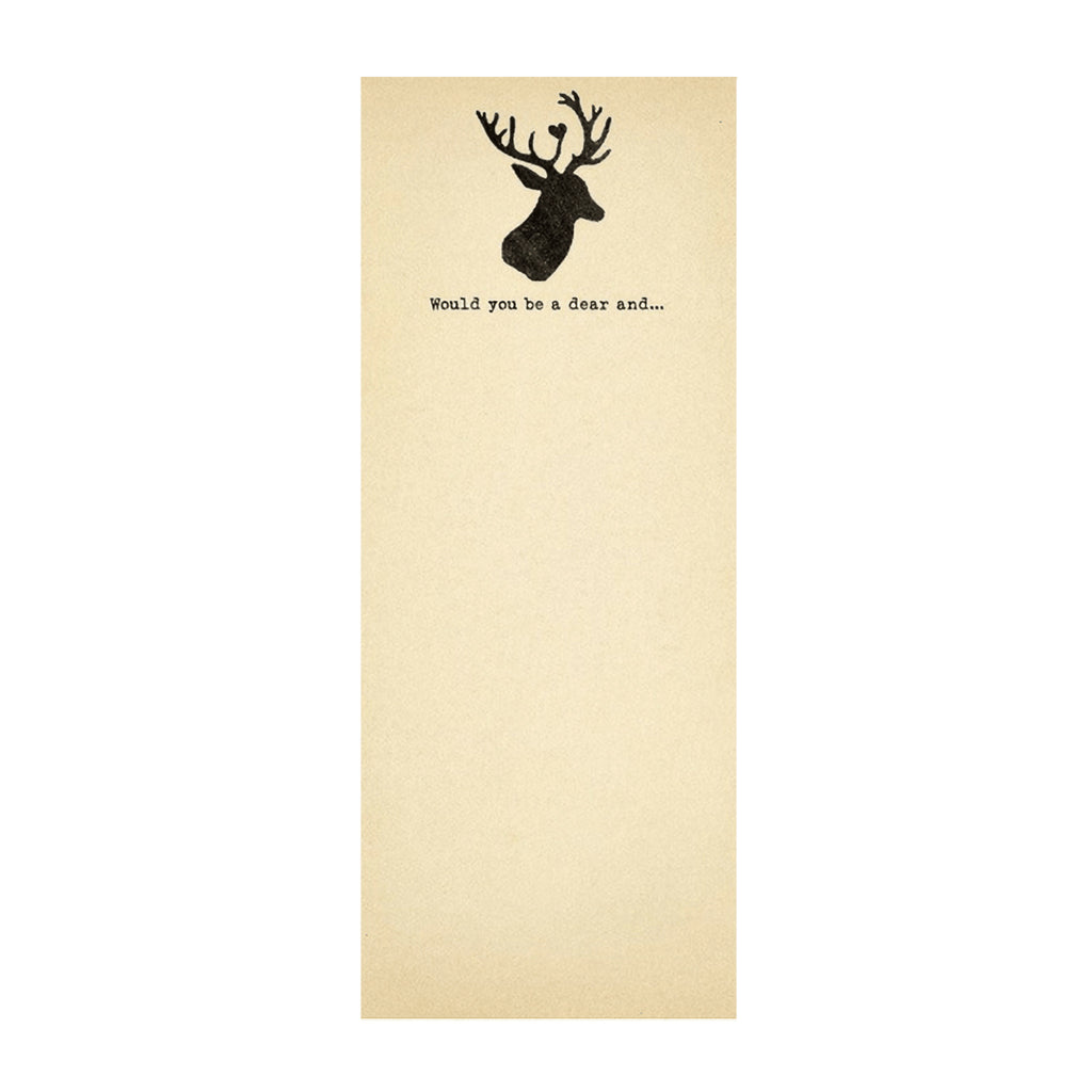 ***Paper - Deer Skinny Notepad – Sugarboo & Co Wholesale