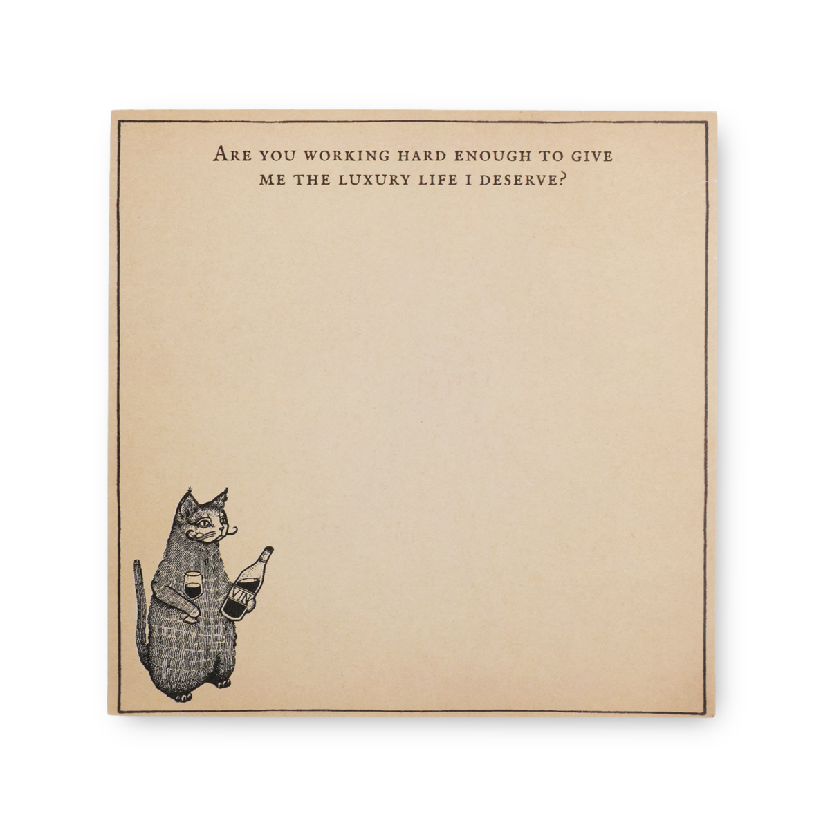 Are You Working Hard Enough Square Notepad