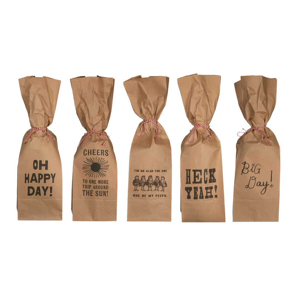 ***Paper Wine Bags - Set of 15
