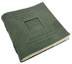 Perhaps They Are Not Stars Leather Photo Keeper 12x12 - Moss