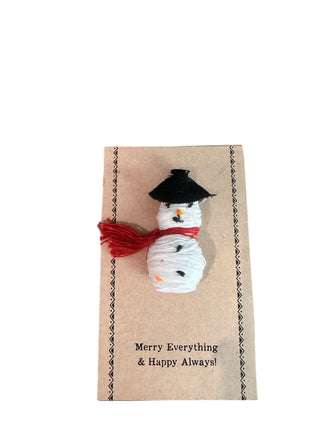 Worry Doll - Snowman Ornament