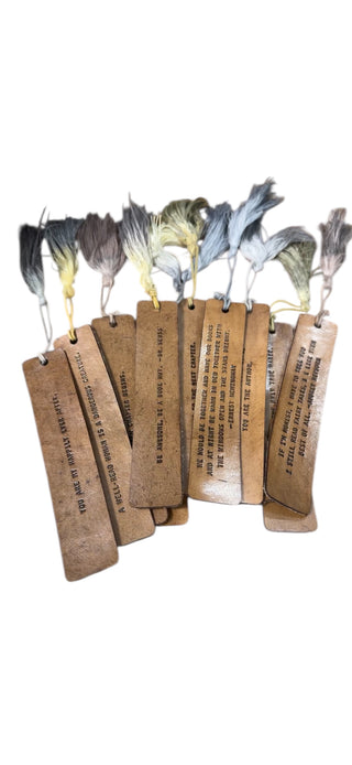Leather Bookmarks - Assorted Set of 24