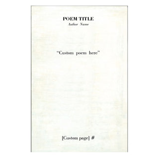 Poetry Collection - Custom - Art Print