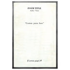 Poetry Collection Custom Art Print - Grey Wood