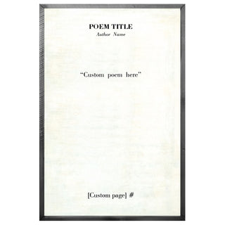 Poetry Collection (Grey Wood) - Custom - Art Print