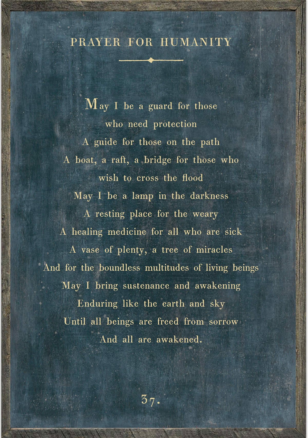Prayer For Humanity Art Print - Poetry Collection