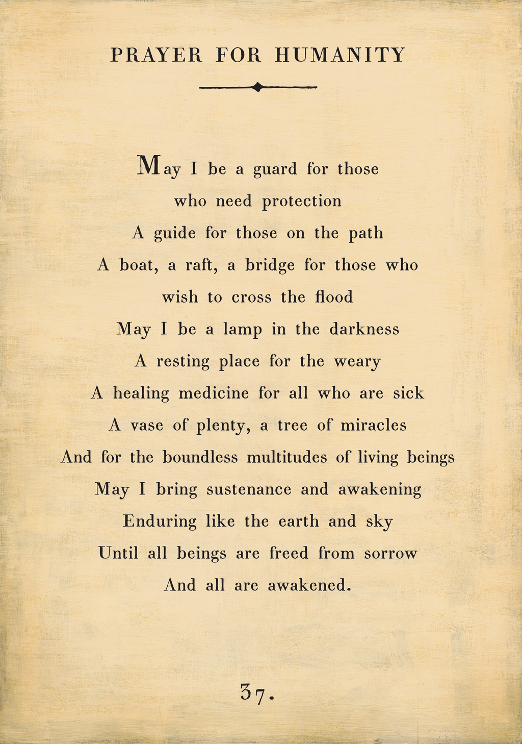 Prayer For Humanity Art Print - Gallery Wrap