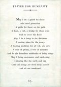 Prayer For Humanity Art Print - Gallery Wrap