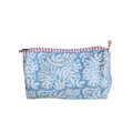 Floral Seaside Quilted Zipper Bag - Small
