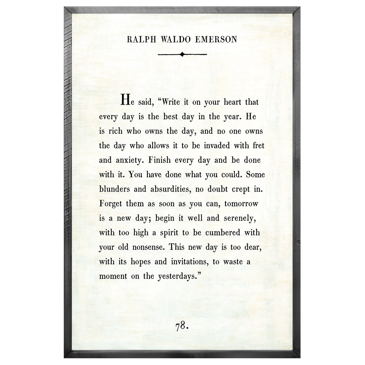 Ralph Waldo Emerson Art Print - Book Collection