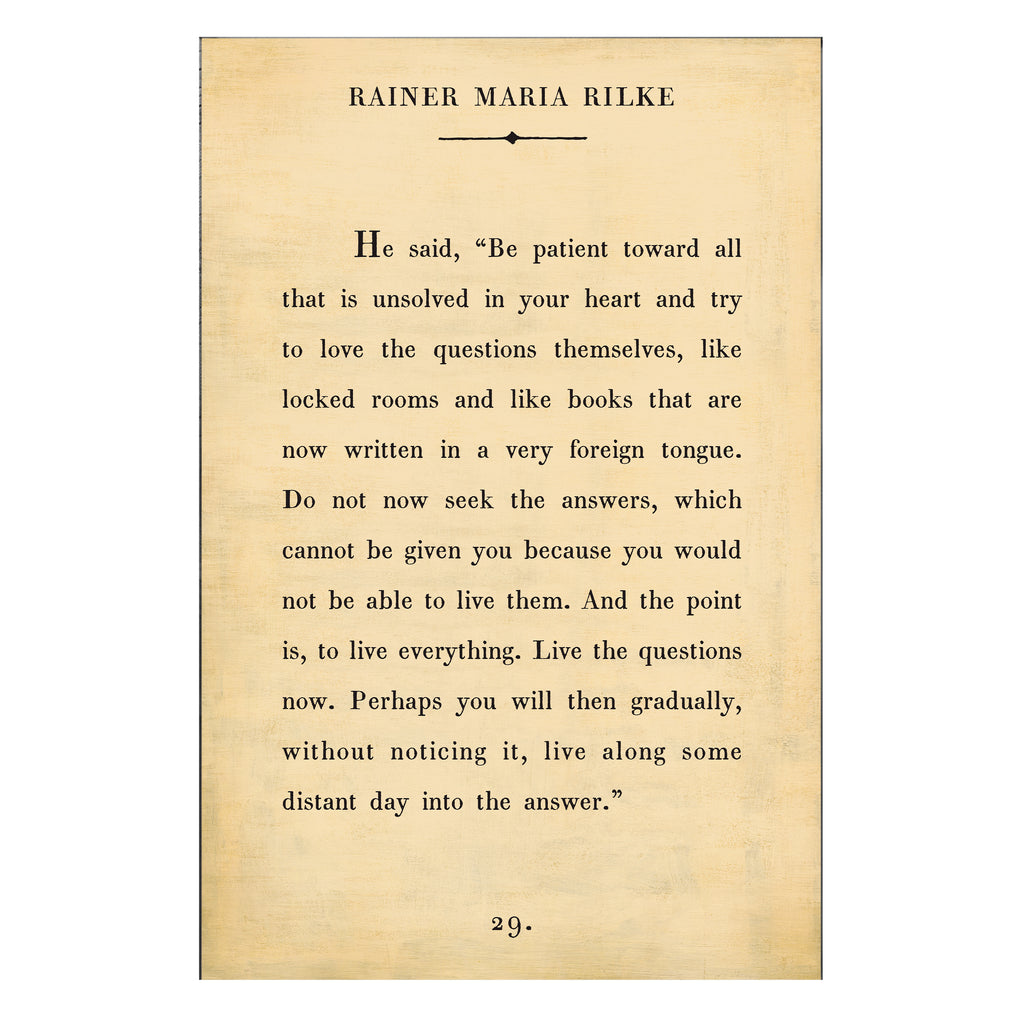 Rainer Maria Rilke Art Print - Gallery Wrap