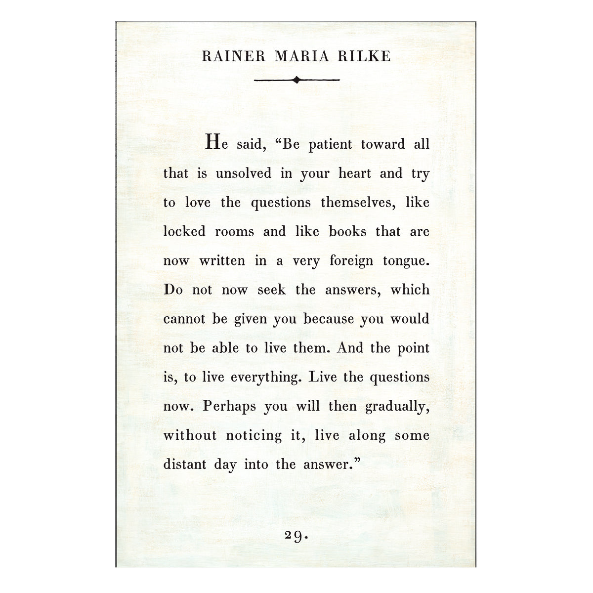 Rainer Maria Rilke Art Print - Gallery Wrap