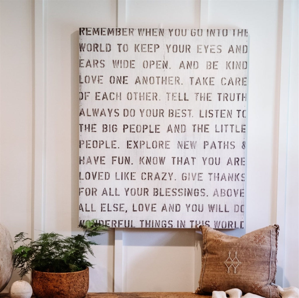 Remember When Art Print - Grey Wood
