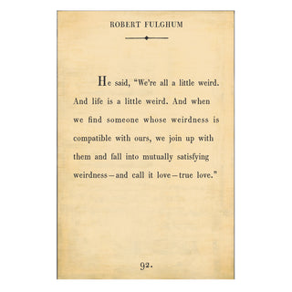 Robert Fulghum - Book Collection - Art Print