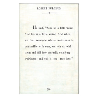 Robert Fulghum - Book Collection - Art Print