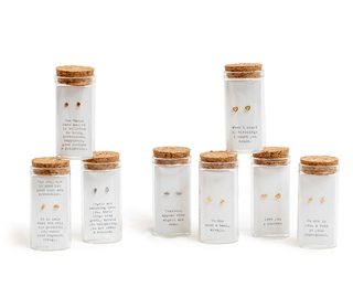 Message in a Bottle Brass Earring Collection #2 - Assorted Set of 16