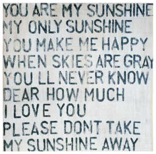 You Are My Sunshine - 12x12