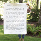To My Sweet Darlings Hand Painted Wall Tarp - 36x48
