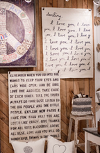 Letter For You Hand Painted Wall Tarp - 36x48