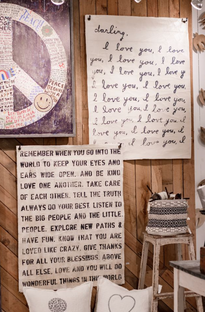 Letter For You Hand Painted Wall Tarp - 36x48