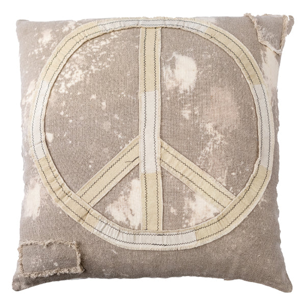 Splattered Peace Sign Pillow 24x24