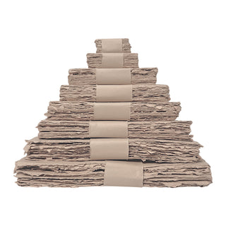 8x8 Handmade Cotton Paper Bundle - Oat