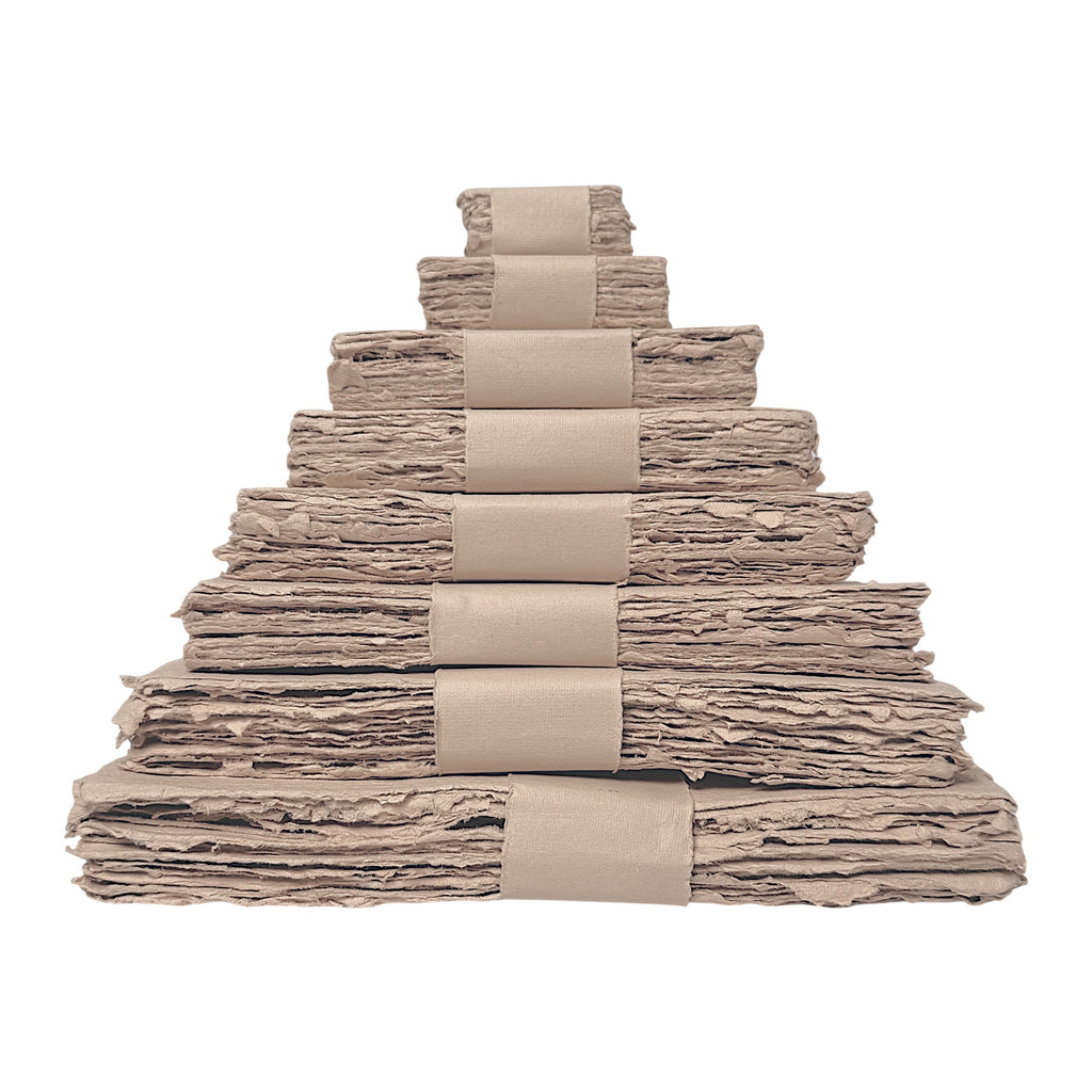 10x10 Handmade Cotton Paper Bundle - Oat