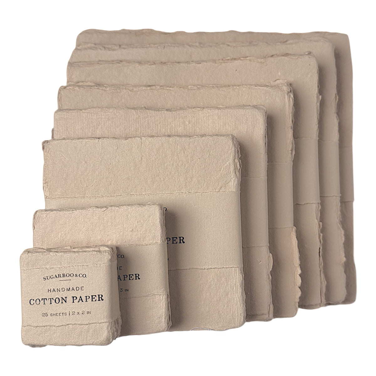 9x9 Handmade Cotton Paper Bundle - Oat