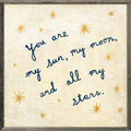 My Sun My Moon Art Print - Grey Wood