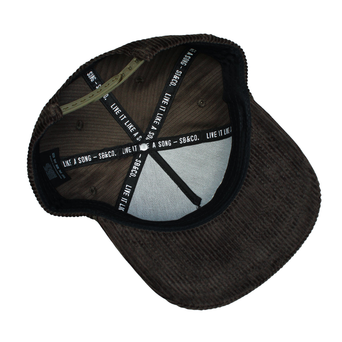 Cool Bands Corduroy Trucker Hat- Charcoal