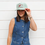 I Lost My A$$ Corduroy Trucker Hat- Ice Blue