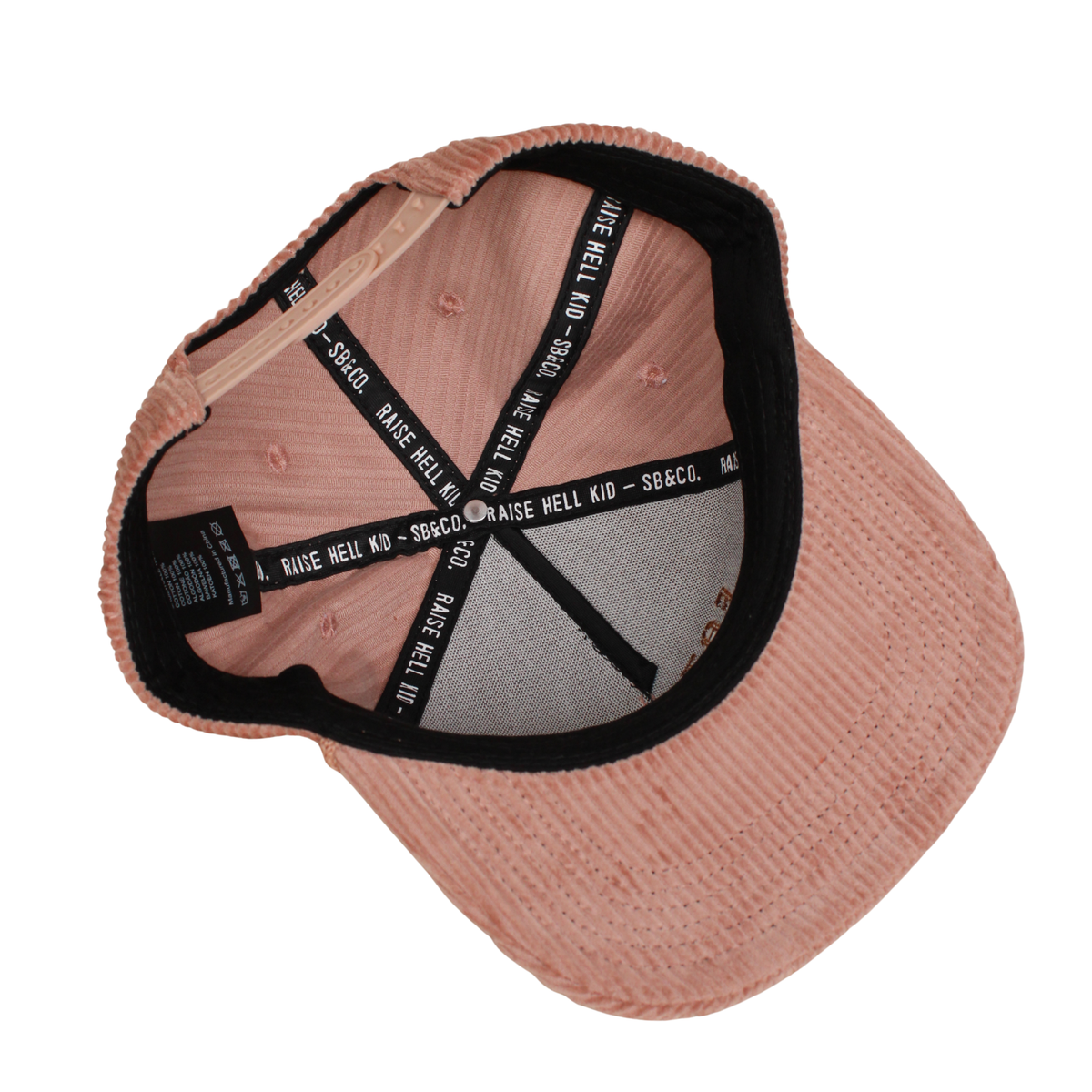 Fat Goat Corduroy Trucker Hat- Pink