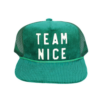 "Team Nice" Corduroy Trucker Hat
