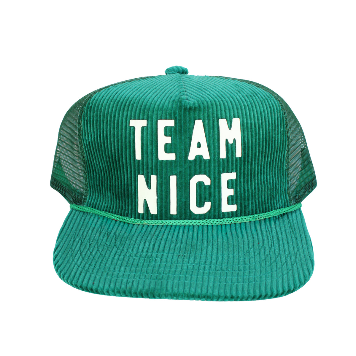 "Team Nice" Corduroy Trucker Hat