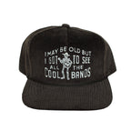 Cool Bands Corduroy Trucker Hat- Charcoal
